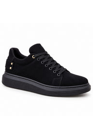BESKAR KB 047 Erkek Günlük Sneaker Ayakkabı — Kömür Süet