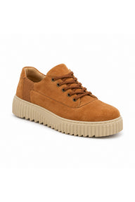 BESKAR KB X516 Erkek Günlük Sneaker Ayakkabı — Taba Süet