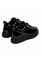 BESKAR KB X4 Kömür Rugan Erkek Günlük Sneaker Ayakkabı — görsel 5