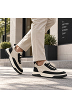 BESKAR BA0911 Bej Siyah Triko Erkek Günlük Sneaker Ayakkabı — görsel 2