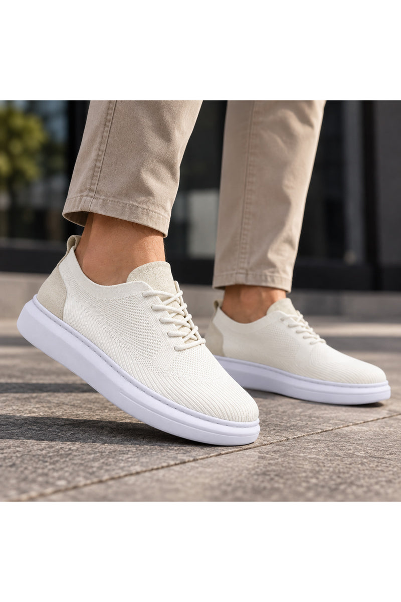 BESKAR KB M101 Beyaz Triko Erkek Günlük Sneaker Ayakkabı