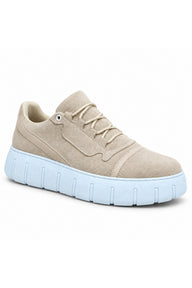 BESKAR BA0666 Erkek Günlük Sneaker Ayakkabı — Krem