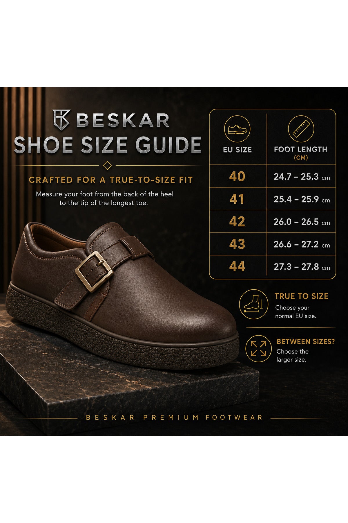 BESKAR KB KX1 Kahverengi Cilt Erkek Mevsimlik Günlük Ayakkabı — görsel 8