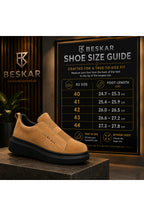 BESKAR BA0307 Taba STBST Çift Bant Detaylı Erkek Günlük Ayakkabı — görsel 8