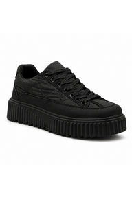 BESKAR BA0801 Paraşüt Kumaş Detaylı Erkek Sneaker — Kömür