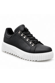 BESKAR BA0505 Bilekli Erkek Günlük Sneaker Ayakkabı — Siyah