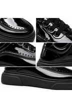 BESKAR KB X12 Kömür Rugan Erkek Günlük Sneaker Ayakkabı — görsel 6