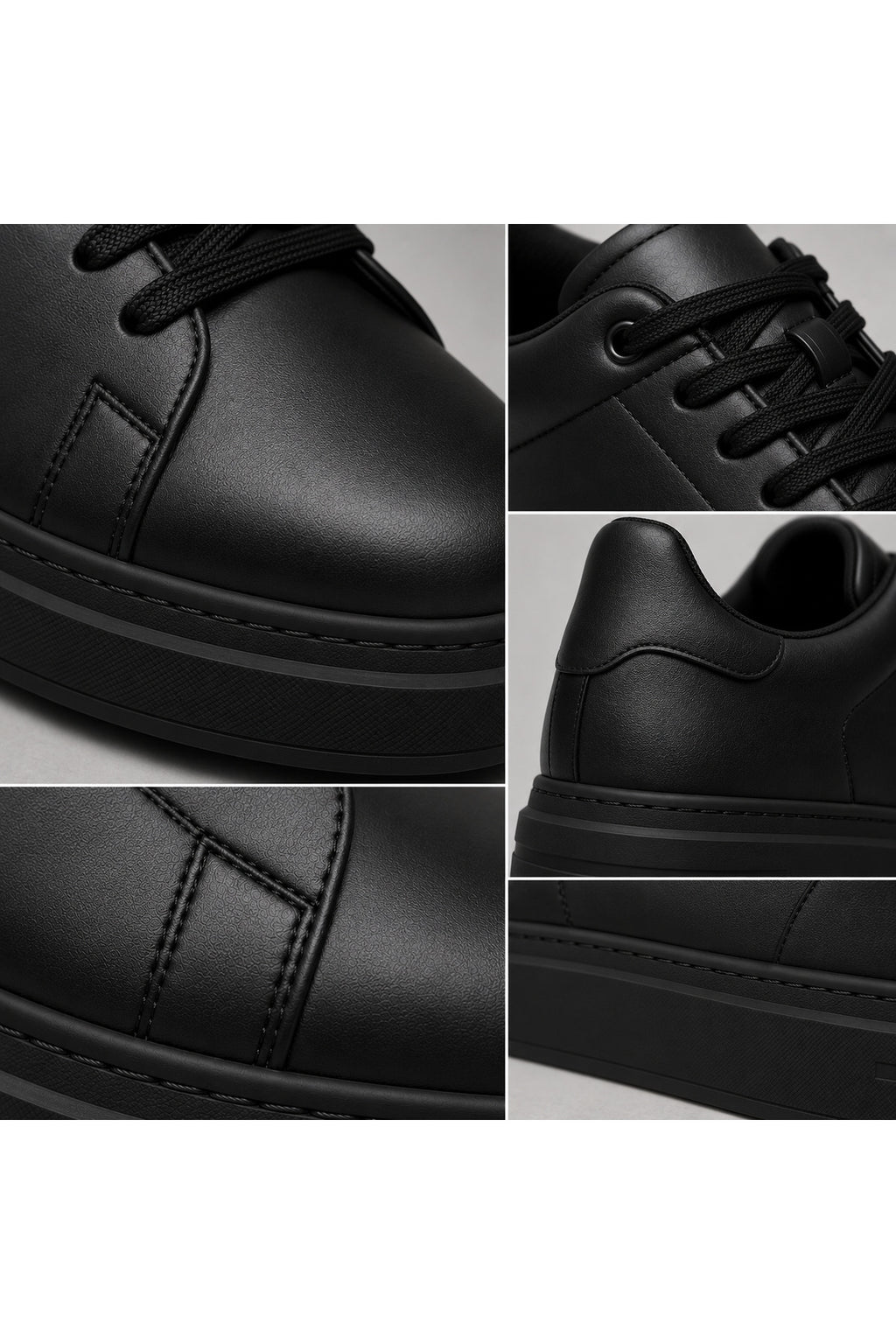 BESKAR KB B2 Kömür Cilt Erkek Günlük Sneaker Ayakkabı — görsel 6
