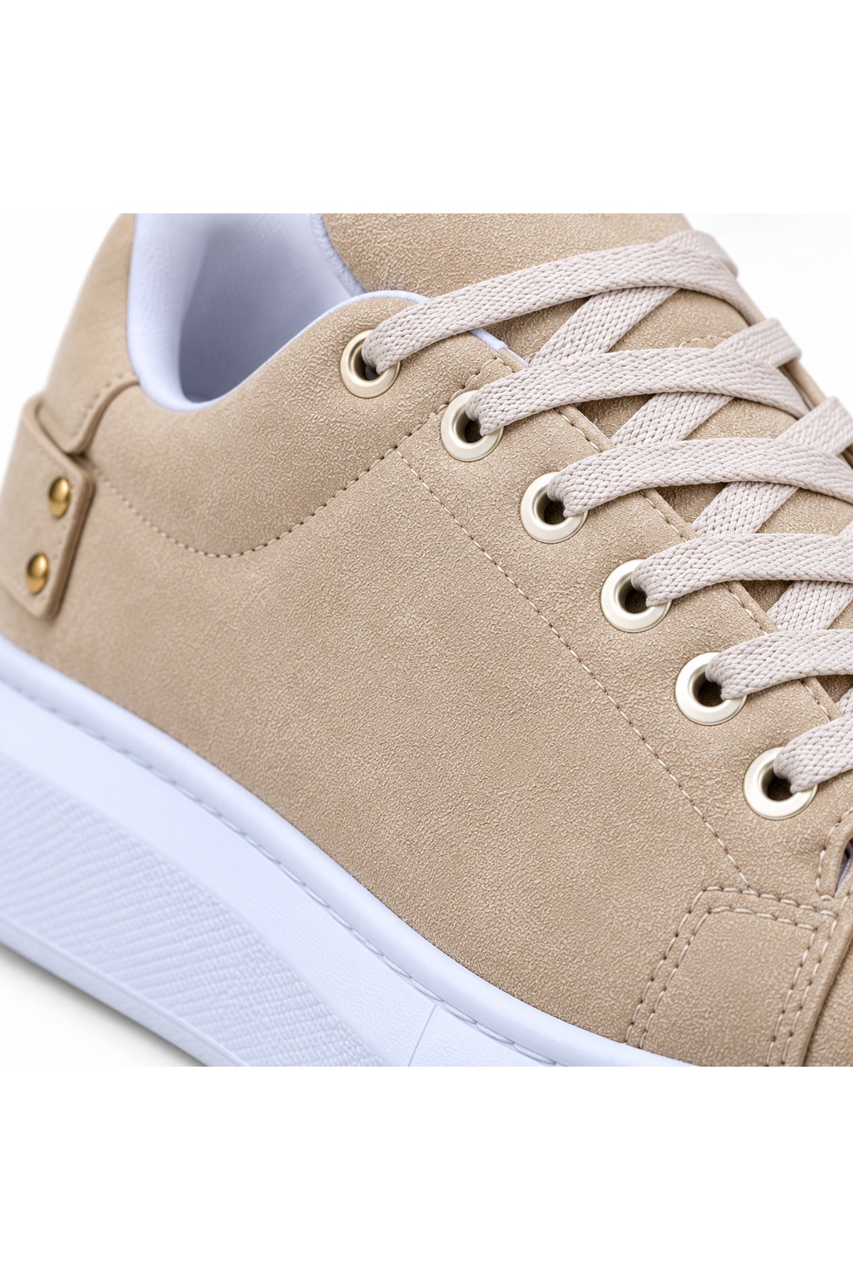 BESKAR KB 047 Bej Süet Görünümlü Erkek Günlük Sneaker Ayakkabı — görsel 4