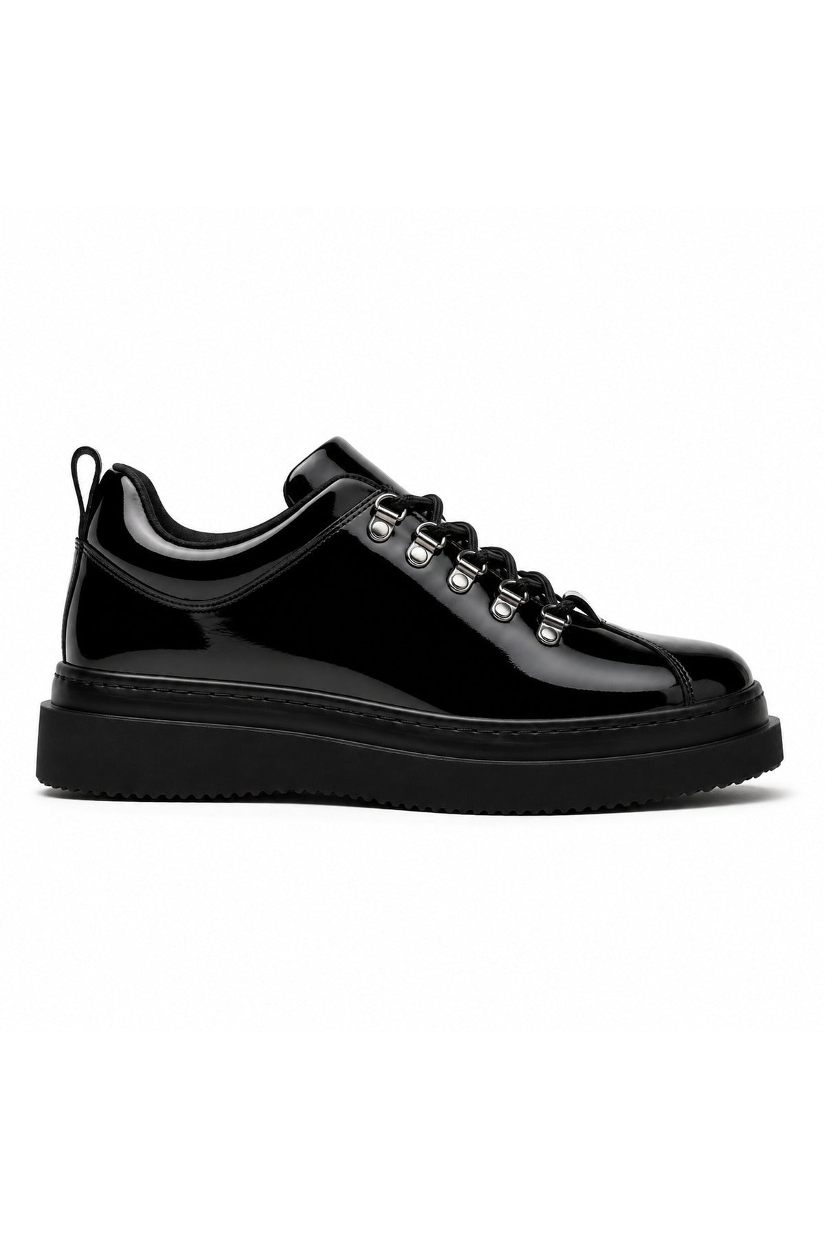 BESKAR KB X4 Kömür Rugan Erkek Günlük Sneaker Ayakkabı — görsel 3