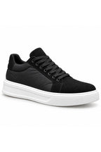 BESKAR KB 046 Siyah Beyaz Taban Paraşüt Kumaş Detaylı Erkek Sneaker — görsel 1