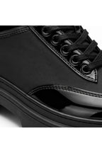 BESKAR BA0243 Kömür Rugan Paraşüt Detaylı Bağcıklı Erkek Sneaker — görsel 4