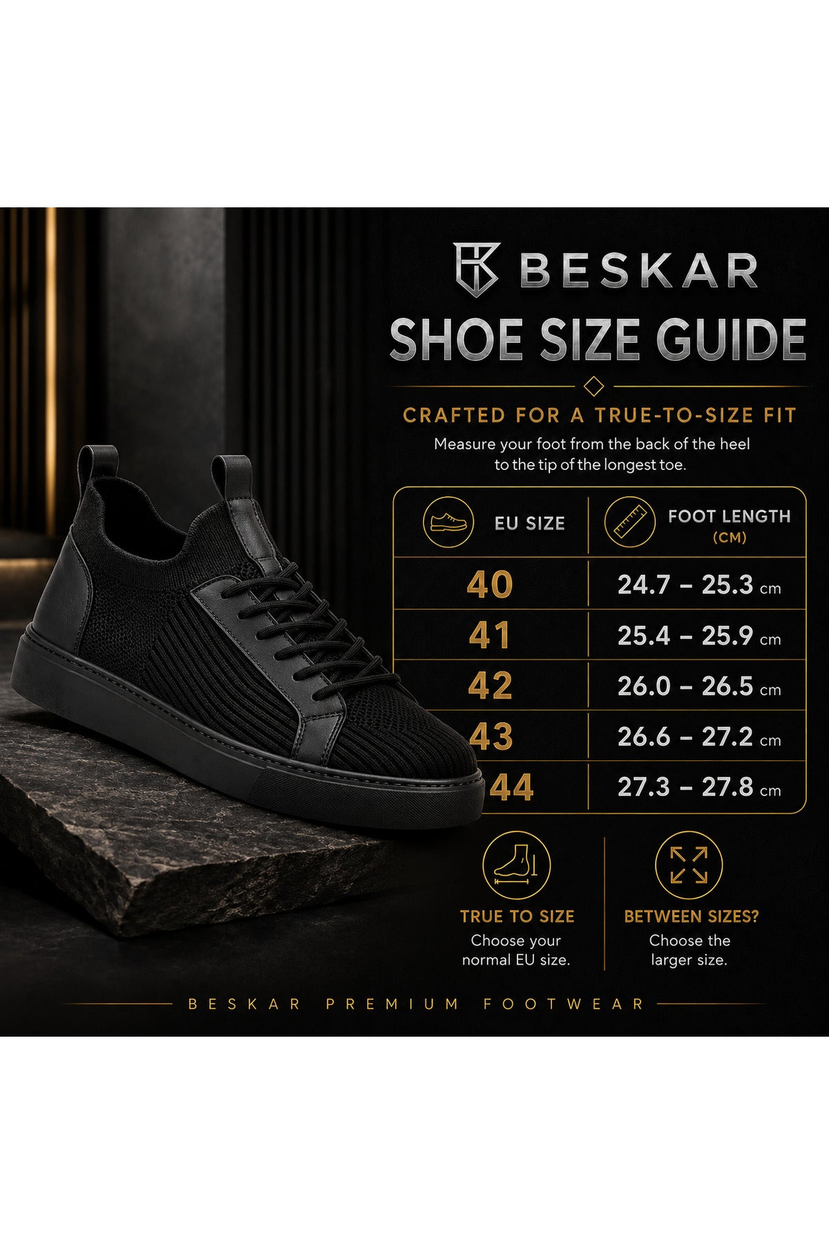BESKAR KB 112 Kömür Triko Erkek Günlük Sneaker Ayakkabı — görsel 8