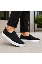 BESKAR KB 114 Siyah Bağcıksız Triko Erkek Günlük Sneaker — görsel 2