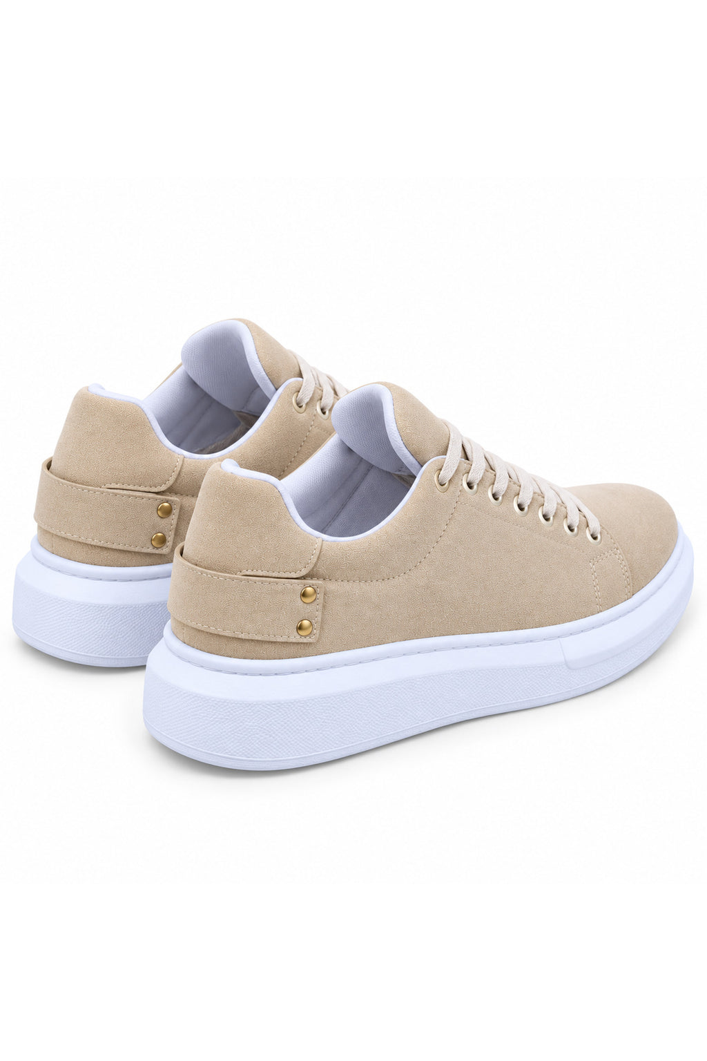 BESKAR KB 047 Bej Süet Görünümlü Erkek Günlük Sneaker Ayakkabı — görsel 5