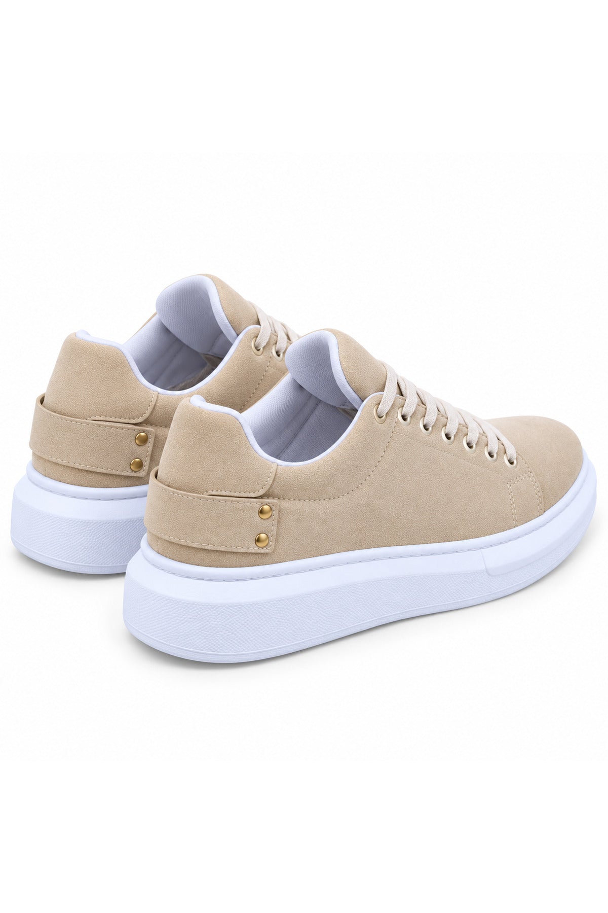 BESKAR KB 047 Bej Süet Görünümlü Erkek Günlük Sneaker Ayakkabı — görsel 5