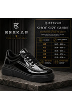 BESKAR KB X12 Kömür Rugan Erkek Günlük Sneaker Ayakkabı — görsel 8