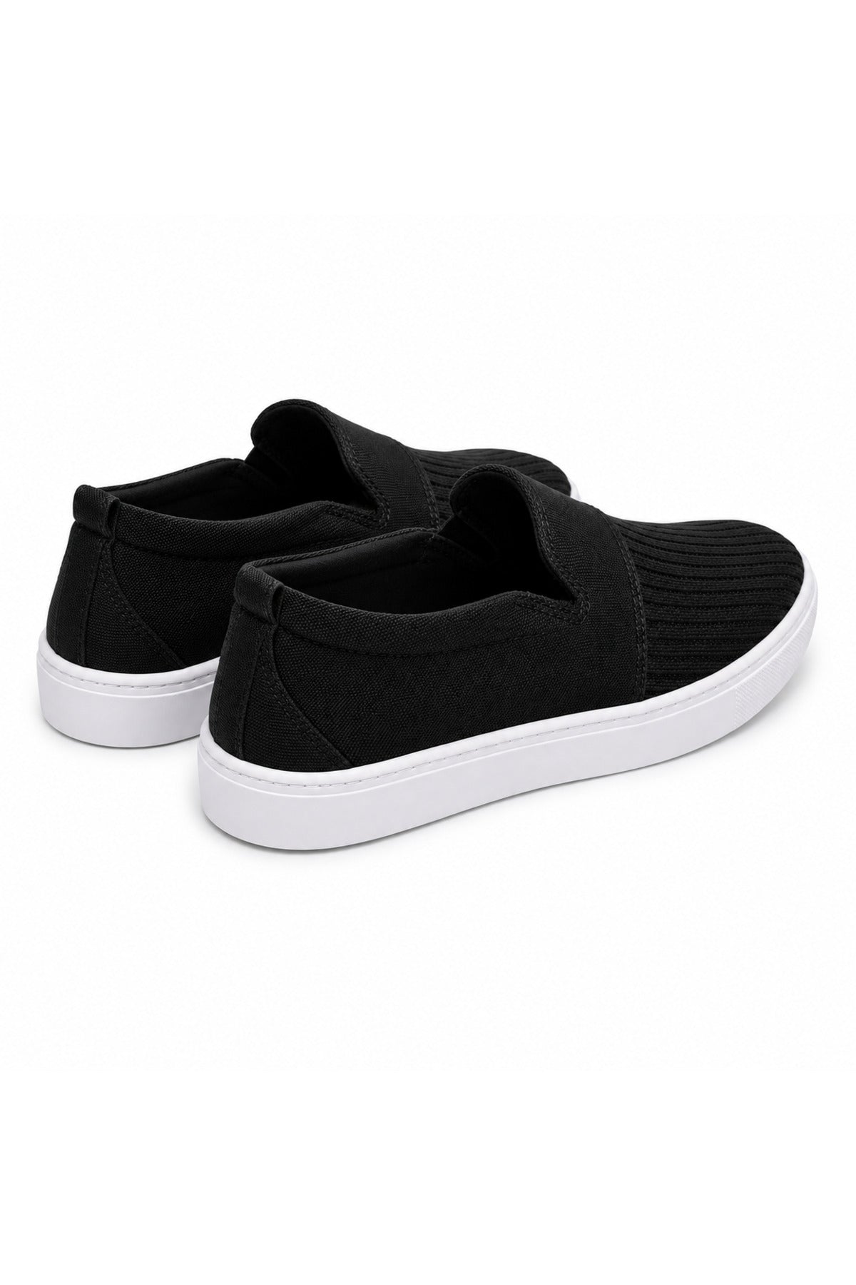 BESKAR KB 114 Siyah Bağcıksız Triko Erkek Günlük Sneaker — görsel 5
