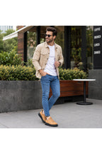 BESKAR BA0307 Taba STBST Çift Bant Detaylı Erkek Günlük Ayakkabı — görsel 7