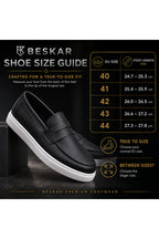 BESKAR BA0580 Siyah Cilt Beyaz Taban Kuşaklı Kalın Tabanlı Erkek Loafer Ayakkabı — görsel 8