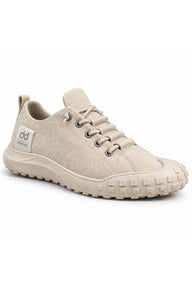 BESKAR BA0248 Esnek Bağcıklı Erkek Günlük Sneaker — Krem