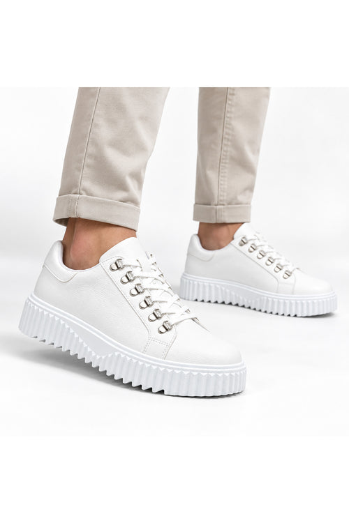 BESKAR BA0505 Beyaz Bilekli Erkek Günlük Sneaker Ayakkabı — görsel 2
