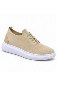 BESKAR KB M101 Triko Erkek Günlük Sneaker Ayakkabı — Bej