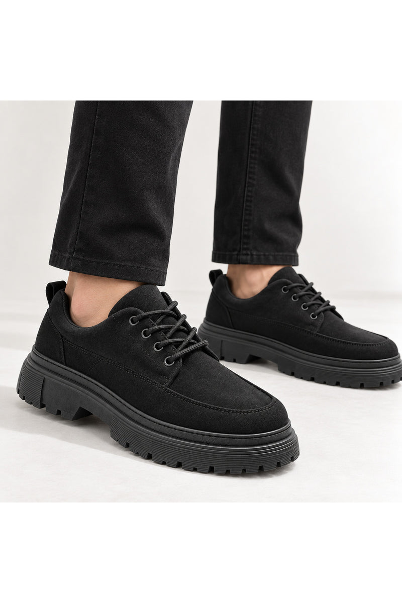 BESKAR KB 702 Kömür Süet Görünümlü Erkek Günlük Sneaker Ayakkabı