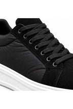 BESKAR KB 046 Siyah Beyaz Taban Paraşüt Kumaş Detaylı Erkek Sneaker — görsel 6