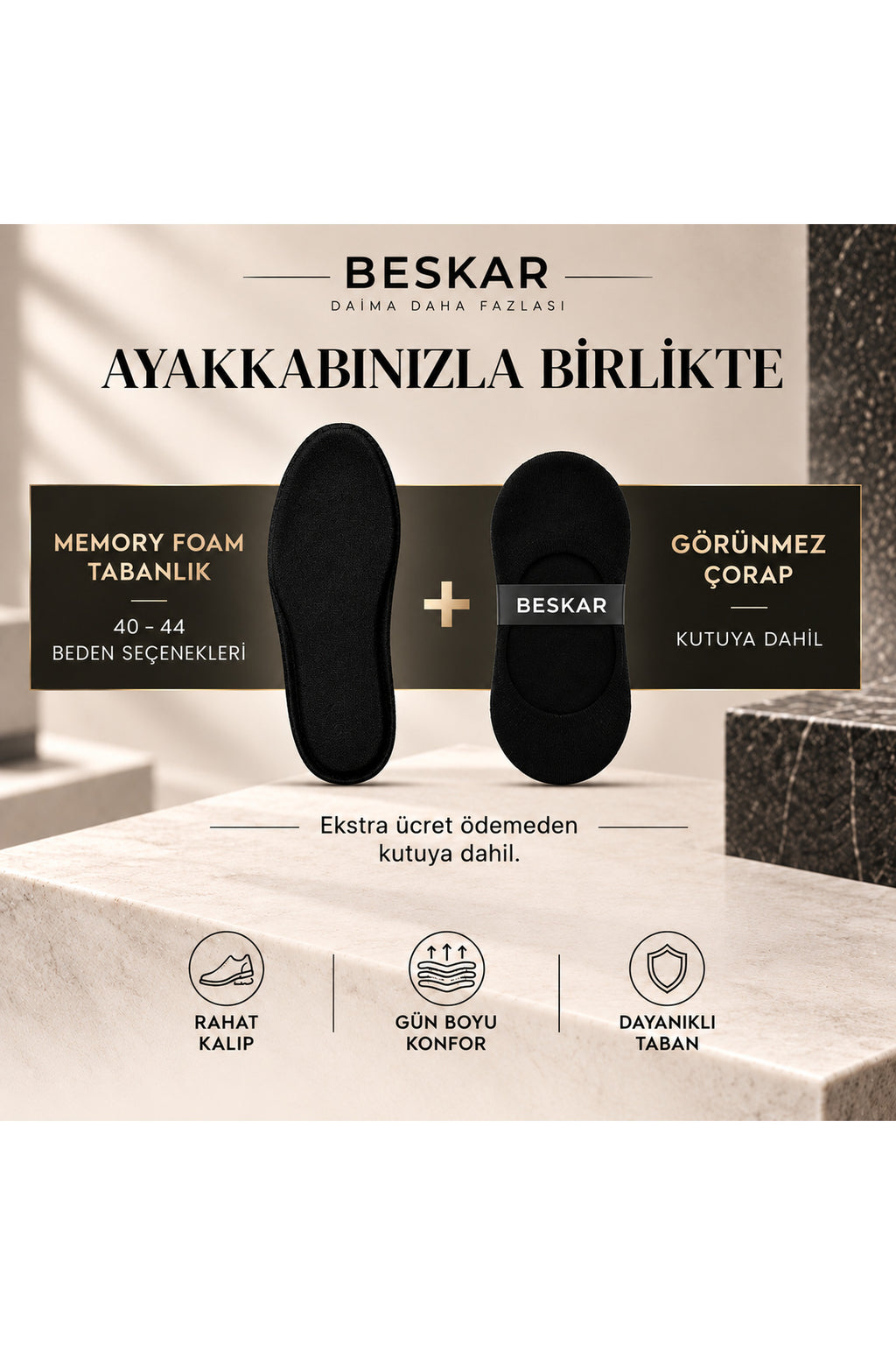 BESKAR KB 702 Kömür Süet Görünümlü Erkek Günlük Sneaker Ayakkabı — görsel 3