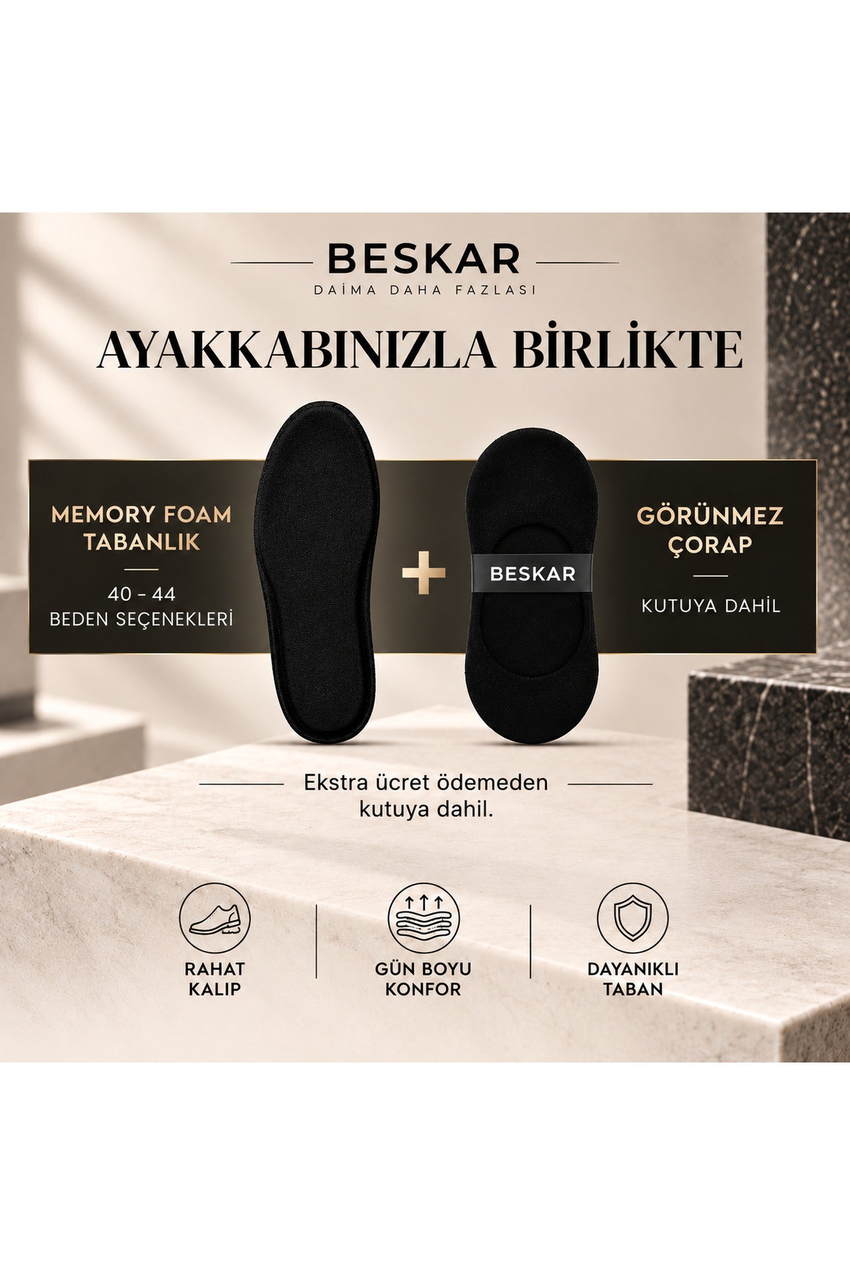 BESKAR KB 702 Kömür Süet Görünümlü Erkek Günlük Sneaker Ayakkabı — görsel 3