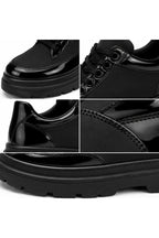 BESKAR BA0243 Kömür Rugan Paraşüt Detaylı Bağcıklı Erkek Sneaker — görsel 6