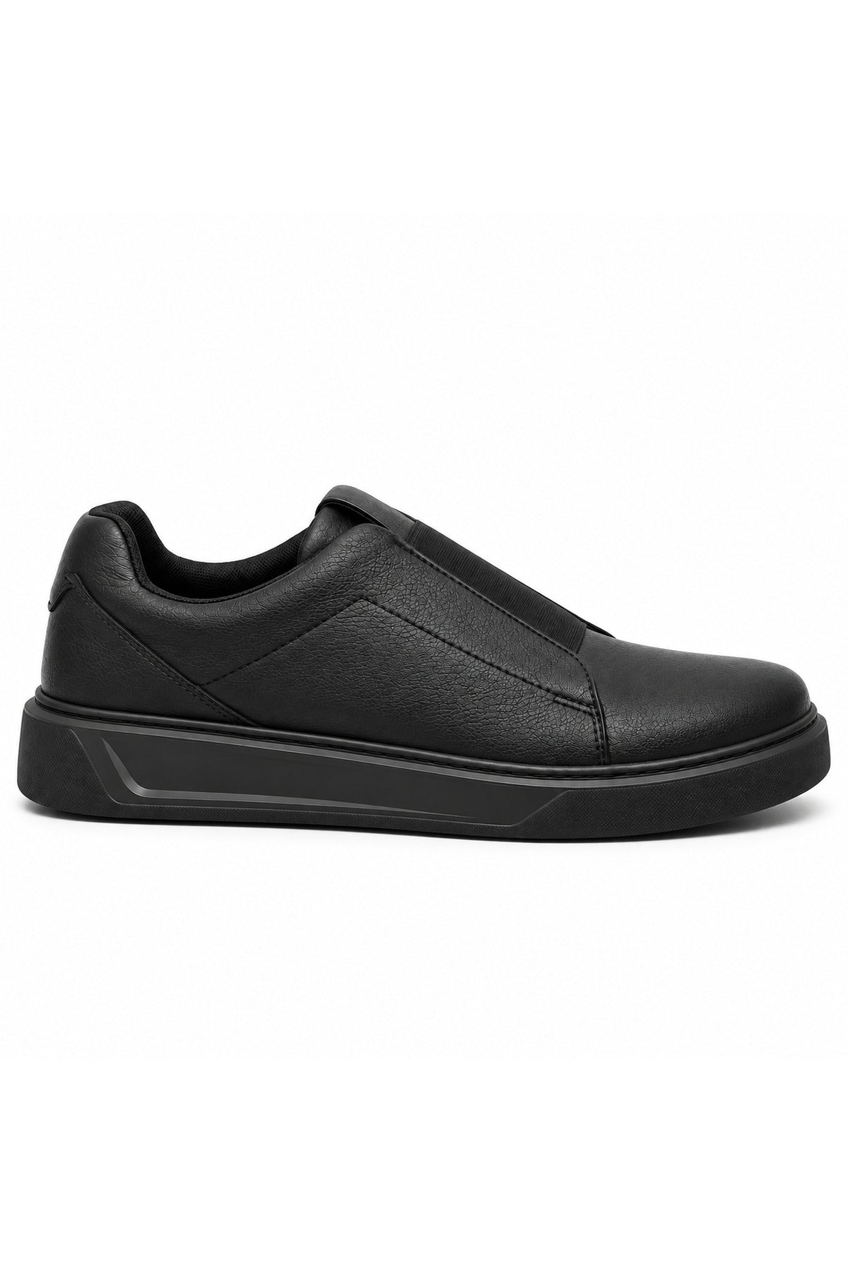 BESKAR KB 007 Kömür Cilt Tek Bant Cırtlı Erkek Günlük Sneaker — görsel 3