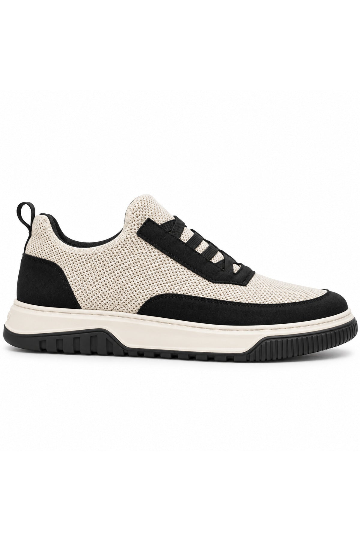 BESKAR BA0911 Bej Siyah Triko Erkek Günlük Sneaker Ayakkabı — görsel 3