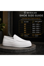 BESKAR BA0241 Beyaz Cilt Bağcıksız Yüksek Tabanlı Erkek Sneaker — görsel 8