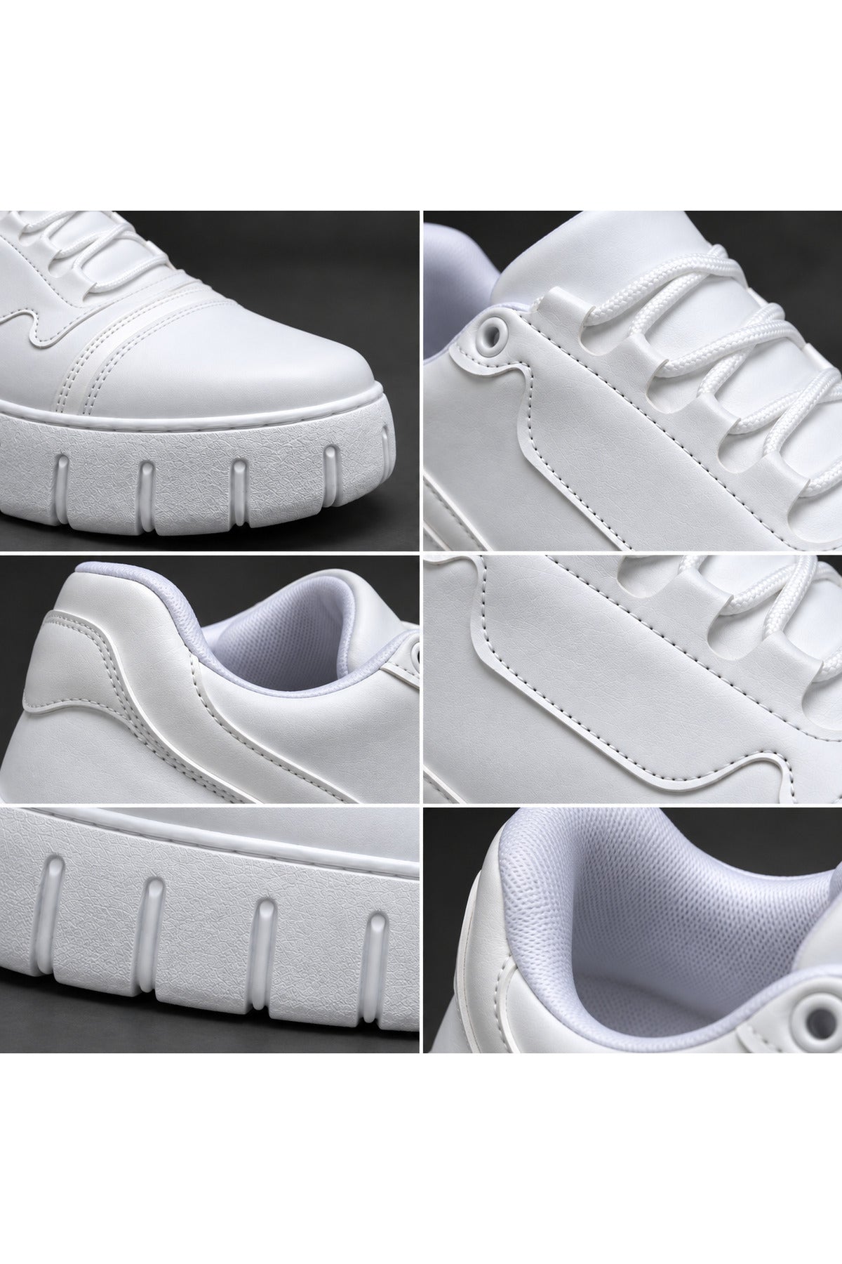 BESKAR BA0666 Beyaz Erkek Günlük Sneaker Ayakkabı — görsel 7