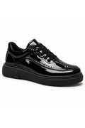 BESKAR KB X12 Kömür Rugan Erkek Günlük Sneaker Ayakkabı — görsel 1