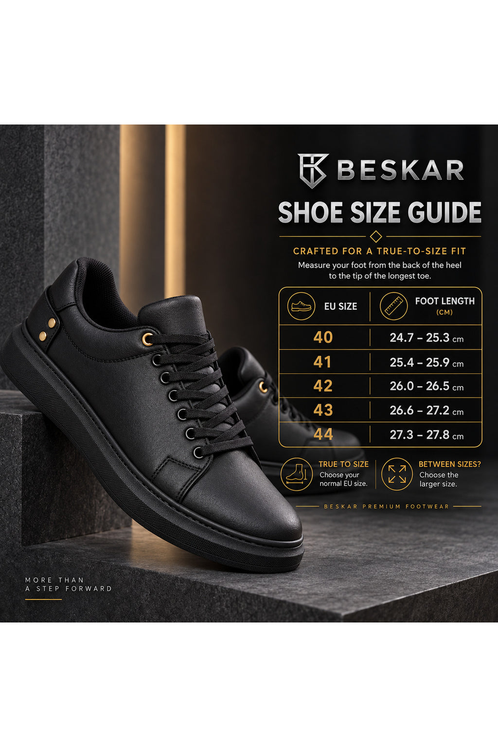 BESKAR KB 047 Kömür Cilt Erkek Günlük Sneaker Ayakkabı — görsel 8