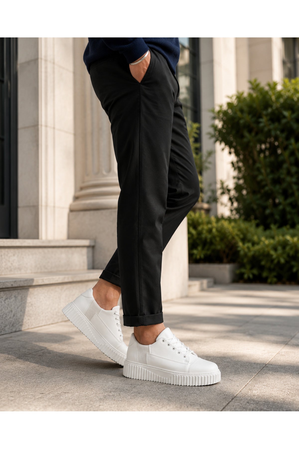 BESKAR KB X516 Beyaz Cilt Erkek Günlük Sneaker Ayakkabı — görsel 7