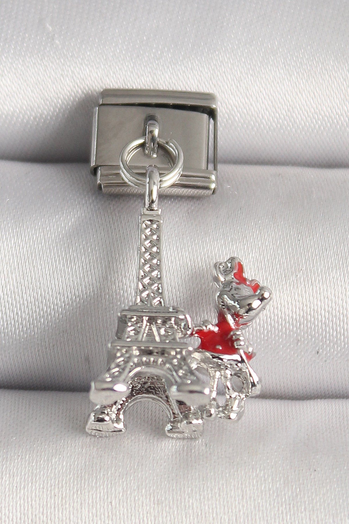 316L Çelik Gümüş Renk Eyfel Kulesi Modeli Nomination Charm