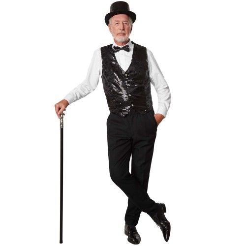 Siyah Payetli Pullu Papyon