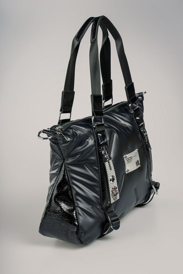 Tiven Siyah Cilt Omuz Ve Kol Çantası