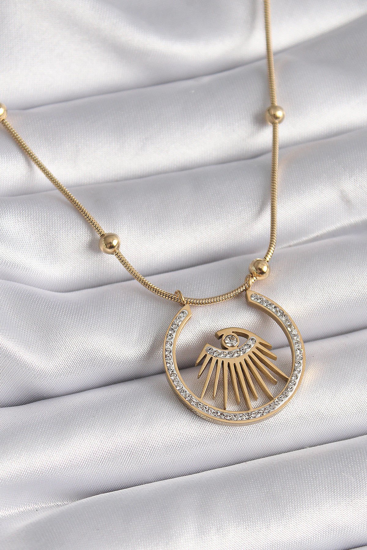 Gold Göz Model Kolye