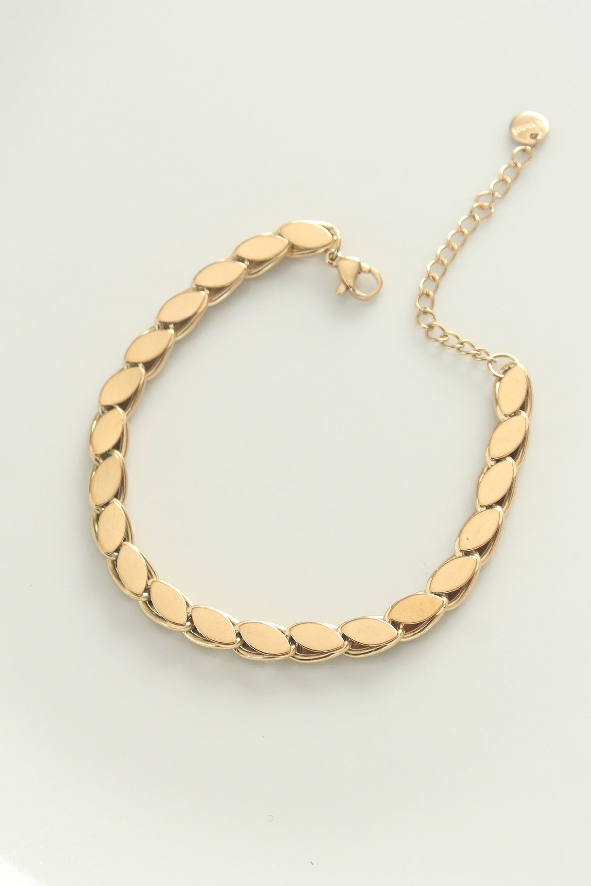 316L Çelik Gold Renk Arpa Zincir Bileklik