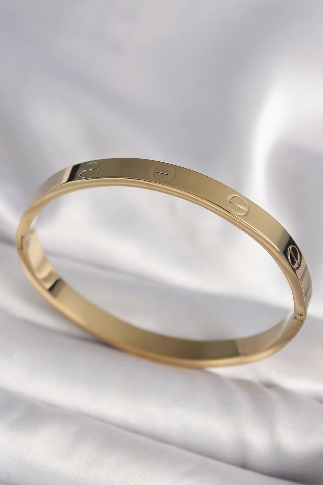 316L Çelik Gold Renk Model Kadın Kelepçe