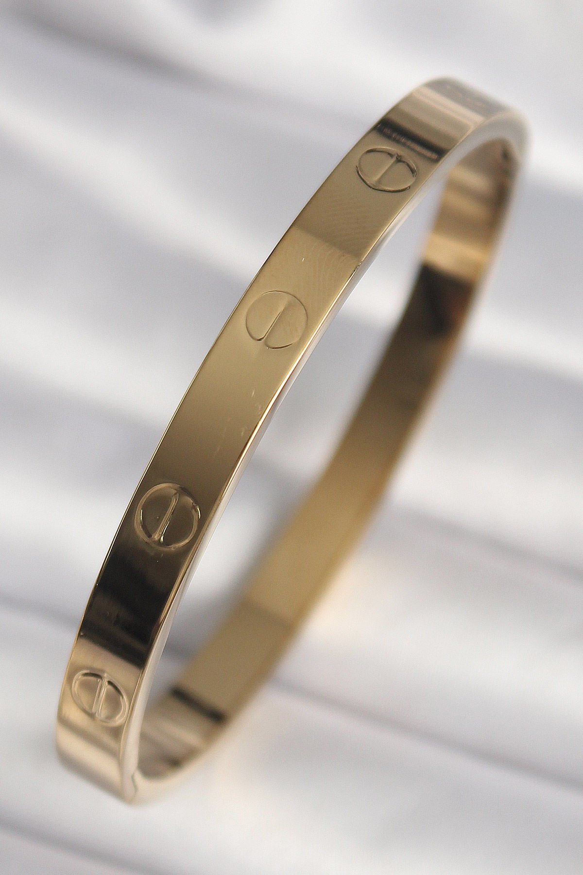 316L Çelik Gold Renk Model Kadın Kelepçe