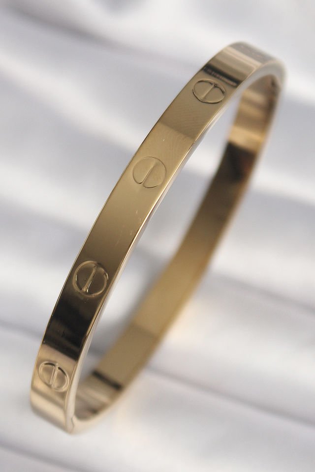 316L Çelik Gold Renk Model Kadın Kelepçe